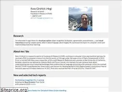 Sites similar to rossgirshick.info