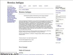 Sites similar to rossica-antiqua.ru