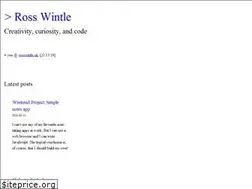 Sites similar to rosswintle.uk