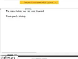 Sites similar to roster-builder.com