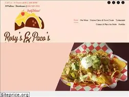 Sites similar to rosyscakesandpacostacos.com