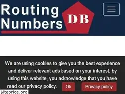 Sites similar to routingnumbersdb.com
