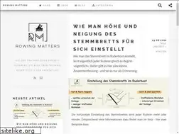 Sites similar to rowing-matters.de