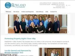Sites similar to rowlandtitle.com