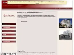 Sites similar to roxinvest.hu