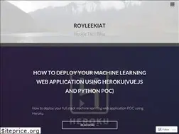 Sites similar to royleekiat.com