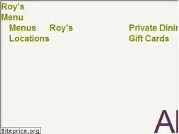 Sites similar to roysrestaurant.com