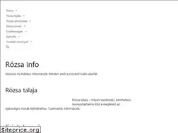 Sites similar to rozsainfo.hu