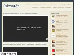Sites similar to rozsater.hu
