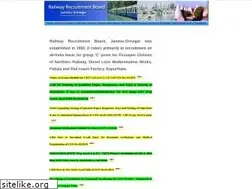 Sites similar to rrbjammu.nic.in