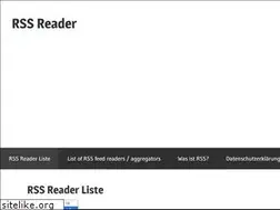 Sites similar to rssreader.de