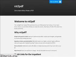 Sites similar to rst2pdf.github.io