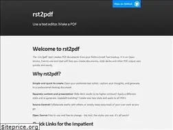 Sites similar to rst2pdf.org