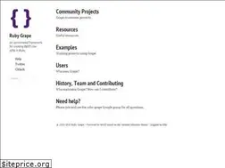 Sites similar to ruby-grape.org