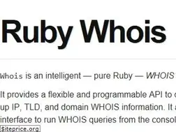 Sites similar to ruby-whois.org