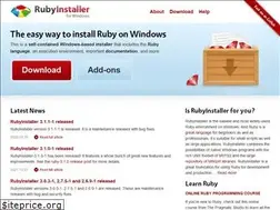 Sites similar to rubyinstaller.org