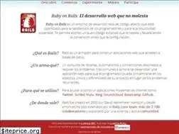 Sites similar to rubyonrails.org.es