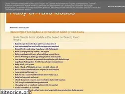 Sites similar to rubyonrailsissue.blogspot.com
