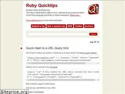 Sites similar to rubyquicktips.com