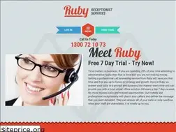 Sites similar to rubyreceptionist.com.au