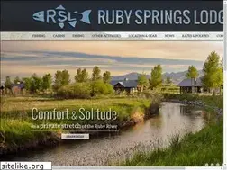 Sites similar to rubyspringslodge.com
