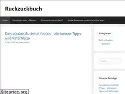 Sites similar to ruckzuckbuch.de