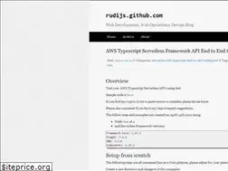 Sites similar to rudijs.github.io