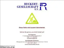 Sites similar to rueckert-gesellschaft.de