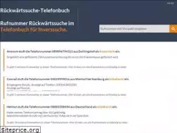 Sites similar to rueckwaertssuche-telefonbuch.de