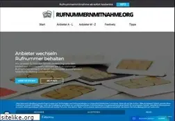 Sites similar to rufnummernmitnahme.org