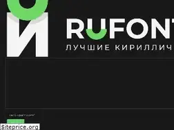 Sites similar to rufonts.ru
