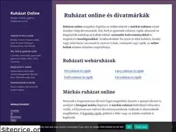 Sites similar to ruhazatonline.eu