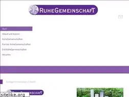 Sites similar to ruhegemeinschaften.de