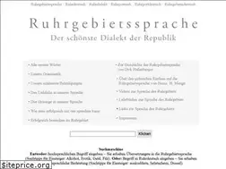 Sites similar to ruhrgebietssprache.de