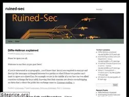 Sites similar to ruinedsec.wordpress.com