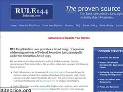 Sites similar to rule144solution.com