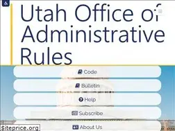 Sites similar to rules.utah.gov