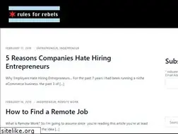 Sites similar to rulesforrebels.com