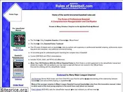 Sites similar to rulesofbaseball.com