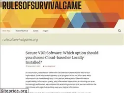 Sites similar to rulesofsurvivalgame.org