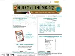 Sites similar to rulesofthumb.org