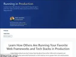 Sites similar to runninginproduction.com