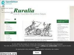 Sites similar to ruralia.revues.org