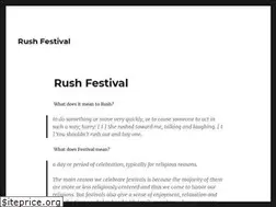 Sites similar to rushfestival.com.au