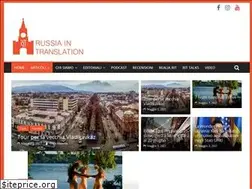 Sites similar to russiaintranslation.com