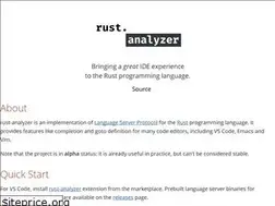Sites similar to rust-analyzer.github.io