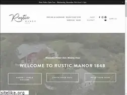 Sites similar to rusticmanor1848.com