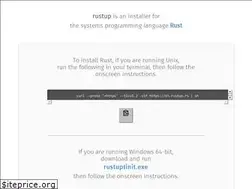 Sites similar to rustup.rs