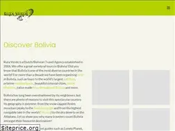 Sites similar to rutaverdebolivia.com