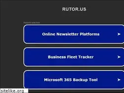 Sites similar to rutor.us